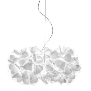 Slamp Clizia Mama Non Mama White/Transp Wire Suspension