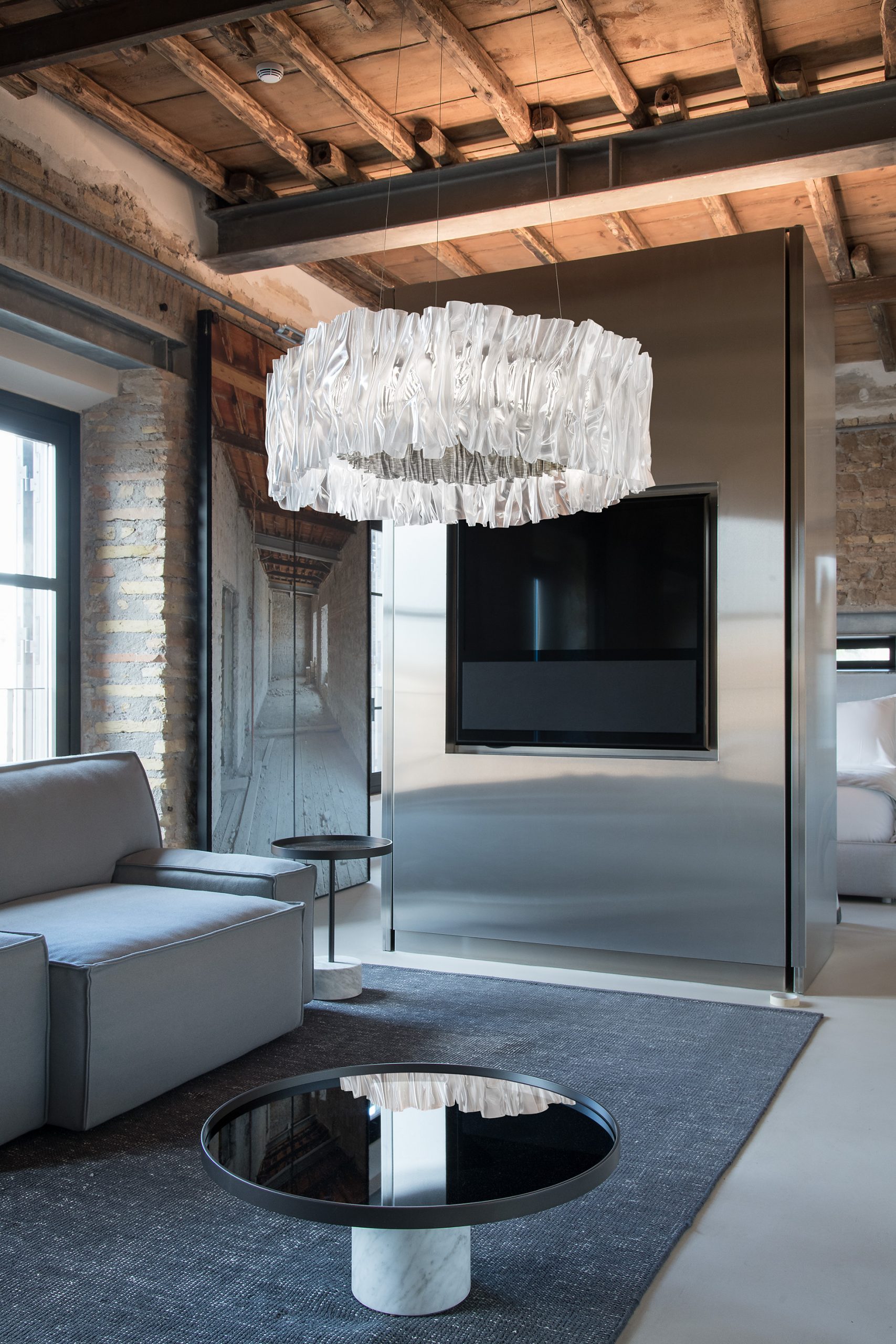 Slamp ACCORDÉON 2700 Kelvin - SILVER Suspension - Image 3