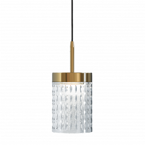 Elegant pendant light with textured glass