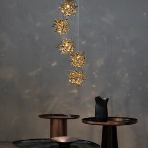 ARGENT MON BIJOU 5 Light Pendant by Terzani