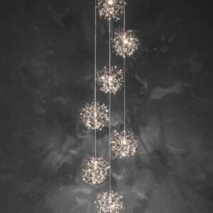 ARGENT MON BIJOU 7 Light Pendant by Terzani