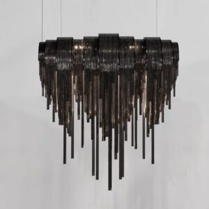 VOLVER Medium Linear Chandelier by Terzani