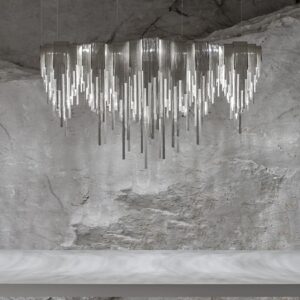VOLVER Large Linear Chandelier by Terzani