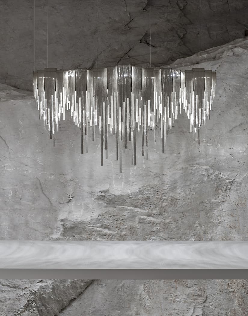 VOLVER Large Linear Chandelier by Terzani